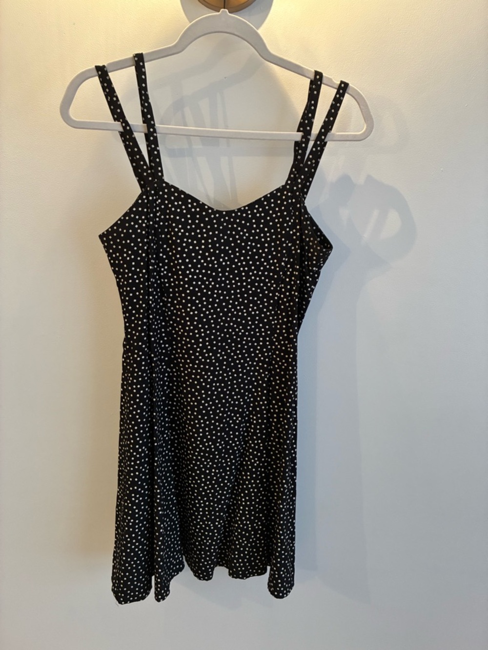 Black Polka Dot Slip Dress
